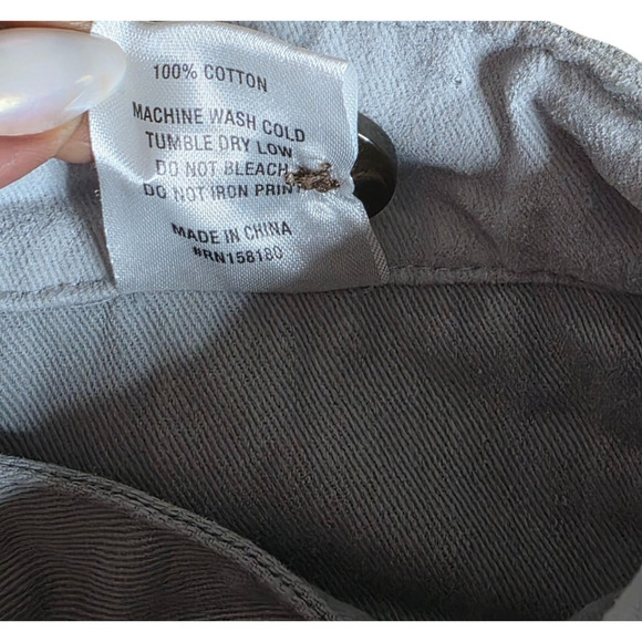 Honor The Gift Gray Wide Leg Cargo Pants Size 32 Utility Streetwear Embroidered - Picture 12 of 12